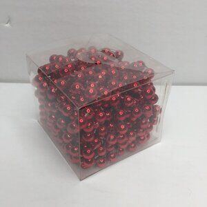 IKEA Red Beaded Garland 15' Christmas Tree Holiday Decor